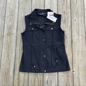 iClosam Black Zip Up Vest
